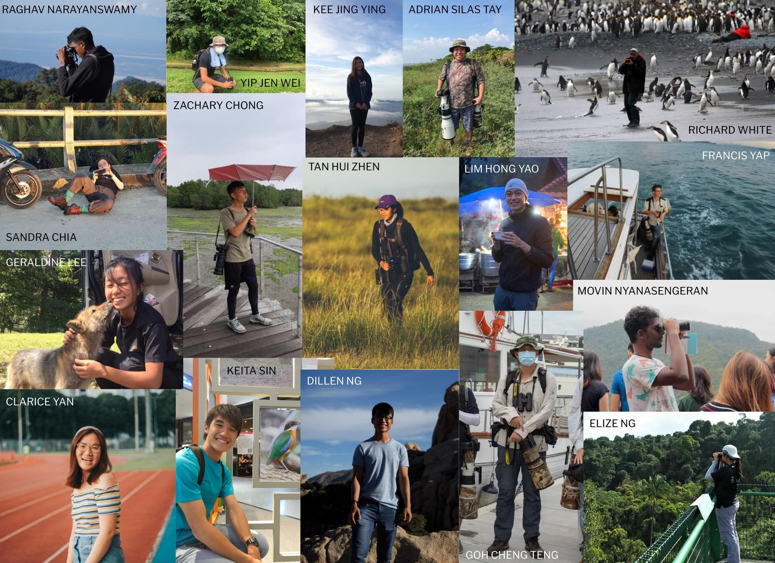 Bird Society of Singapore founding members